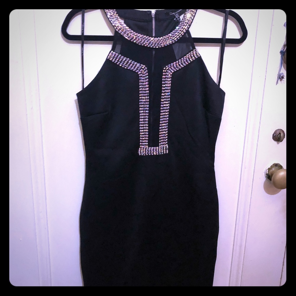 NWT black cocktail dress size M